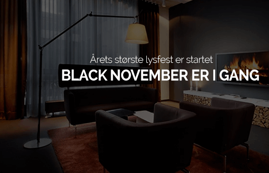 Shop belysning og spar op til 60% på Black November hos Lamper.dk