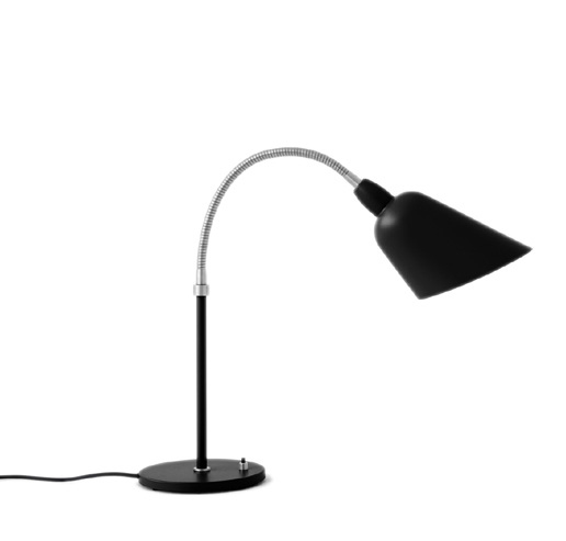 &Tradtion Bellevue Aj8 Bordlampe, Mat Sort/Stål Bellevue