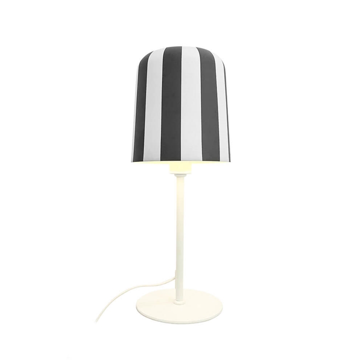 Gry bordlampe, grå/hvid