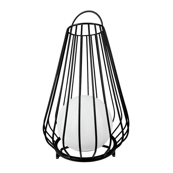 Evesham udendørs lanterne / batterilampe large, sort
