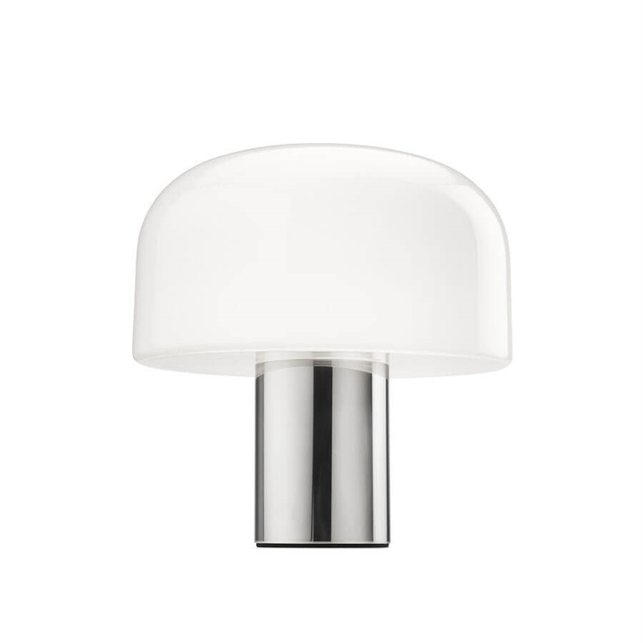 Bellhop Glas T bordlampe, bright aluminium