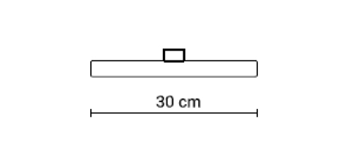 S14d LED 3W, 275 lumen, 300 mm, dæmpbar