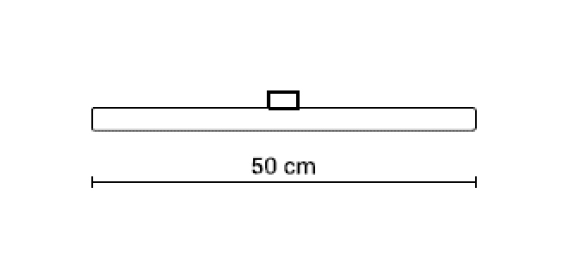 S14d LED 5W, 470 lumen, 500 mm, dæmpbar