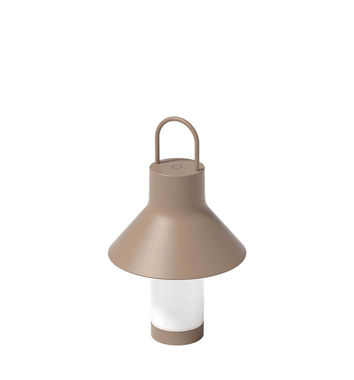Shadow batterilampe / bordlampe small, gråbeige