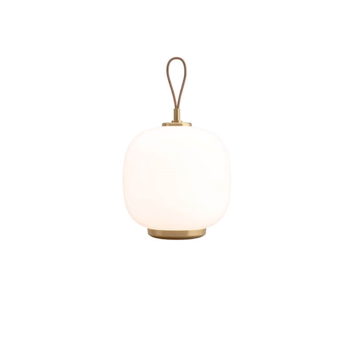 VL45 Radiohus Portable batteri- / bordlampe, messing/pale rose