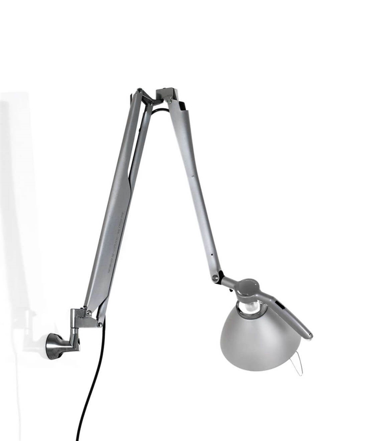 Fortebraccio bordlampe / væglampe arm og skærm, metal
