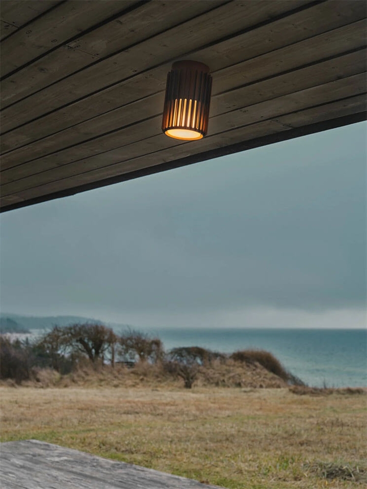 Aludra udendørs loftlampe, seaside metallisk brun