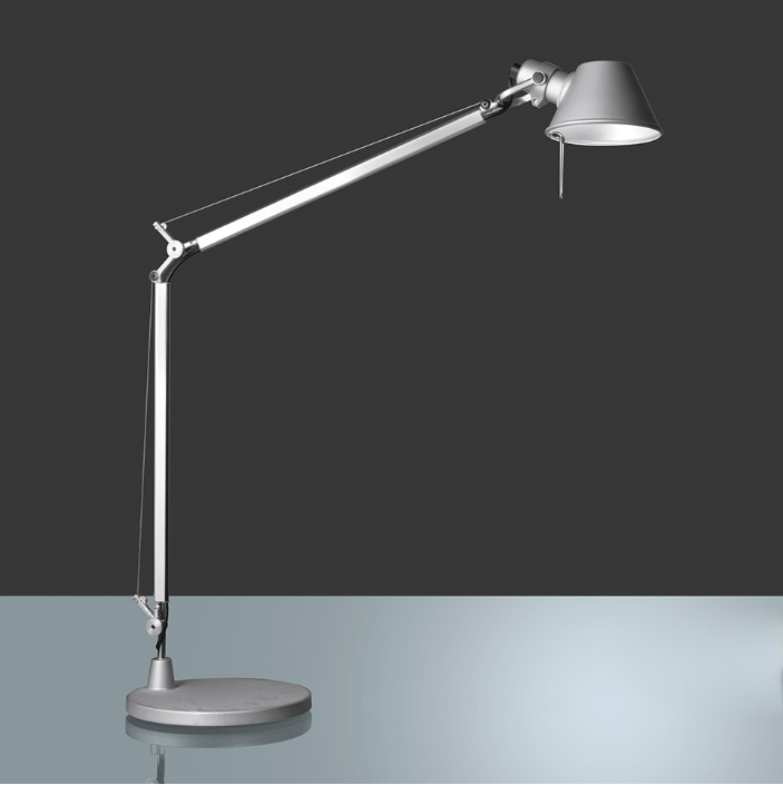 Tolomeo Midi bordlampe LED, alu med bordfod (2700K)