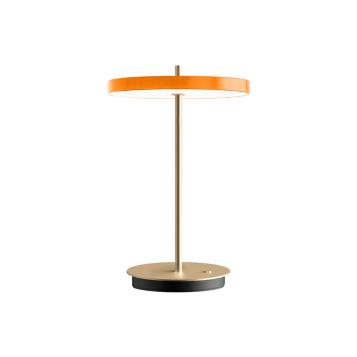 Asteria Move batteri-/bordlampe, orange/messing