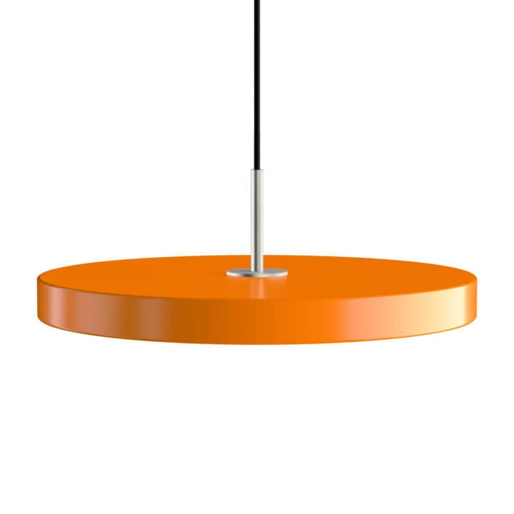 Asteria medium pendel, orange/stål