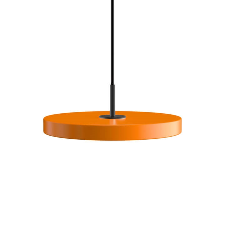 Asteria mini pendel, orange/sort