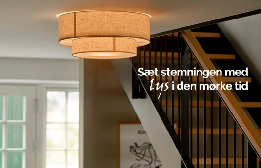 Sæt stemningen med lys | Lad dig inspirere i en verden af belysning hos Lamper.dk